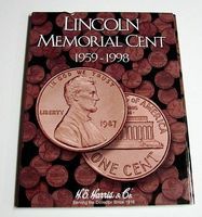 HE-Harris Lincoln Memorial Cent 1959-1998 Coin Folder Coin Collecting Book and Supply #2675