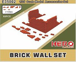 Hero-Hobby 1/35 Brick Wall Set (60pcs)