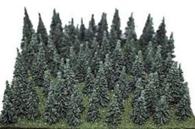 30 Pack 1:100-1:150 Scale Miniature Model Fir Trees for Model Railroad Supplies 