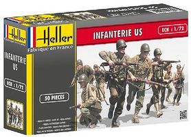 Heller US Infantry Plastic Model Military Figure 1/72 Scale #49601