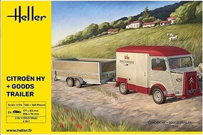 Heller Citroen Van HY + Trailer 1-24