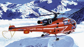 Heller Alouette III Civilian Plastic Model Helicopter Kit 1/72 Scale #80289