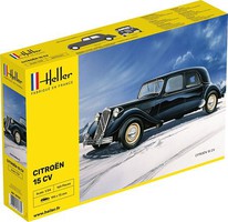 Heller Citroen 15CV 4-Door Sedan Plastic Model Car Kit 1/24 Scale #80763