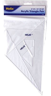 Helix-Art 8 45 Degree & 10 30/60 Degree Acrylic Triangles