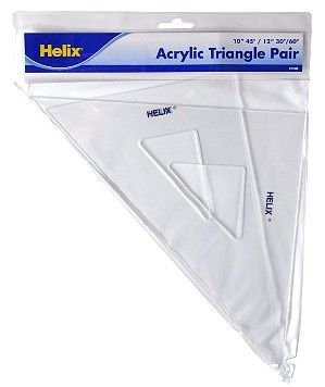 Helix-Art 10 45 Degree & 12 30/60 Degree Acrylic Triangles