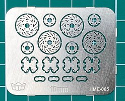 Highlight Disc Brakes 10mm (4) Plastic Model Vehicle Accessory Kit 1/24-1/25 Scale #65