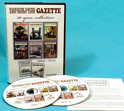 Hundman Narrow Gauge and Shortline Gazette 50 Years 1964-2014 DVD Archive 2 Disc Set, Mac or PC Compatible