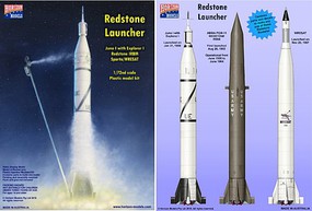 Horizon Redstone Launcher Rocket (3 in 1) Plastic Model Space Kit 1/72 Scale #2005
