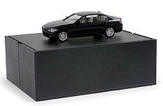 Herpa BMW 5-Series Sedan in Display Box (Plastic) - Black HO Scale Model Railroad Vehicle #101851