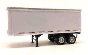 Herpa American Style Semi Trailers (Trailer Only) 27' 2-Axle Van w/Red & White Edge Striping