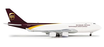 Herpa Boeing 747-400f United Parcel Service Diecast Model Airplane 1/500 Scale #519298