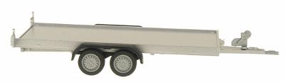 Herpa 2-Axle Trailer for Cars, Pick-ups HO Scale Model Railroad Vehicle #52450