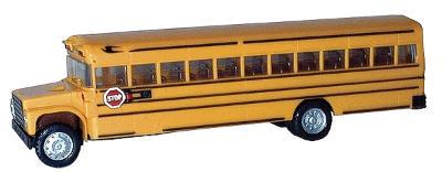 Herpa School Bus Assembled in Various Colors/Styles HO Scale Model Railroad Vehicle #6100