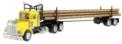 Herpa American Trucks - Tractor-Trailer - Kenworth W-900 w/2-Axle Logging Bunk - HO-Scale