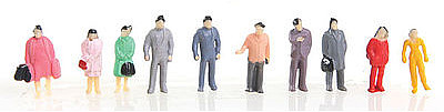 Herpa Assorted Standing Figures (50) HO Scale Model Railroad Figure #63582