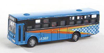 Herpa Bus Type 2 Blue with Light N Scale Model Railroad Vehicle #63670