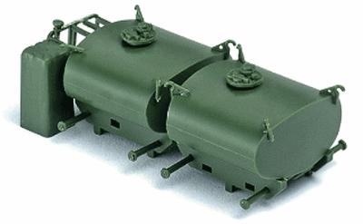 Herpa Modern German Army BW Accessories Portable Fuel Tanks HO Scale Model Railroad Vehicle #740548
