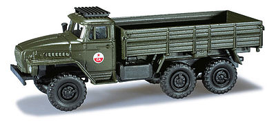 Herpa Ural 6x6 CA Red Army Stake Body Truck HO Scale Model Railroad Vehicle #744225