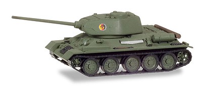 Herpa T-34/85 Tank - Assembled German Army NVA (green)