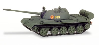 Herpa T-55 Battle Tank - Assembled Vietnam/Saigon (olive, red, yellow)