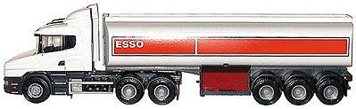 Herpa Scania T-Cab Tanker ESSO (White/Red) G Scale Model Railroad Vehicle #90400