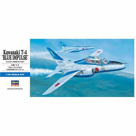 Hasegawa KAWASAKI T-4 BLUE Plastic Model Airplane Kit 1/72 Scale #01441