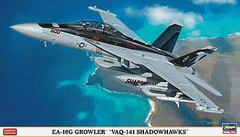 Hasegawa EA-18G Growler VAQ-141 Shadowhawk Ltd Plastic Model Airplane ...