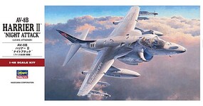 Hasegawa AV8B Harrier II Night Attack USMC Attacker Plastic Model Airplane Kit 1/48 Scale #07234
