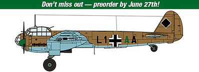 Hasegawa Junkers Ju88A-10 (A-5 Trop) North Africa Plastic Model Airplane Kit 1/48 Scale #07440
