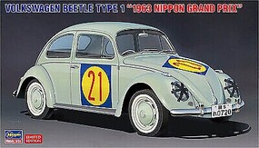 Hasegawa Volkswagen Beetle Type 1 1963 GP Nippon Plastic Model Car Vehicle Kit 1/24 Scale #20623