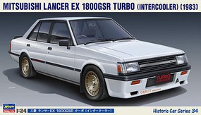 Hasegawa 1983 Mitsubishi Lancer EX 1800GSR 4-Door Plastic Model Car Vehicle Kit 1/24 Scale #21134