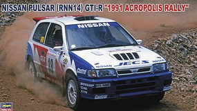 Hasegawa 1991 Nissan Pulsar GTI-R Acropolis Rally Race Car Plastic Model Car Vehicle Kit 1/24 #21153