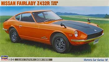 Hasegawa 1970 Nissan Fairlady Z432R Sports Car Plastic Model Car Vehicle Kit 1/24 Scale #21218