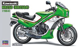 Hasegawa Kawasaki KR250/KR250A Motorcycle Plastic Model Motorcycle Kit 1/12 Scale #21512