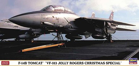 Hasegawa F14B Tomcat VF103 Jolly Rogers Christmas Fighter Plastic Model Airplane Kit 1/72 #2391