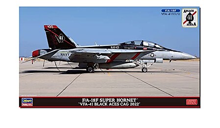 Hasegawa F/A-18F Super Hornet Black Aces Plastic Model Airplane Kit 1/72 Scale #2429