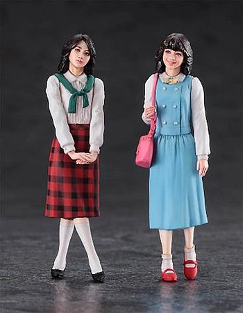 Hasegawa 80s Girls 2 Figures Plastic Model Celebrity Figure Kit 1/24 Scale #29108