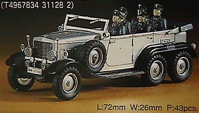 Hasegawa Mercedes Benz G4/W31 Plastic Model Staff Car Kit 1/72 Scale #31128