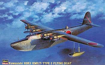 Maquette d'avion en plastique Kawanishi H8K2 TYPE 2 1/72
