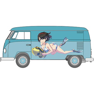Hasegawa VW Type 2 Delivery Van Egg Girls Summer 2017 Plastic Model Vehicle Kit 1/24 Scale #52162