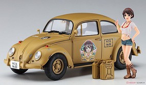 Hasegawa Wild Egg Girls VW Beetle Type 1 Plastic Model Car Vehicle Kit 1/24 Scale #52288