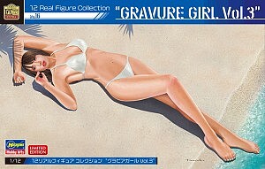 Hasegawa 12 Real Figure Coll. #16 Gravure Girl Plastic Model Fantasy Figure Kit 1/12 Scale #52320