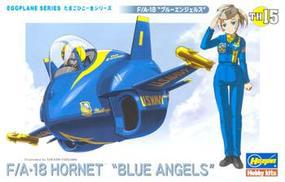 Hasegawa Egg Plane F/A-18 Hornet Blue Angels Plastic Model Airplane Kit #60125