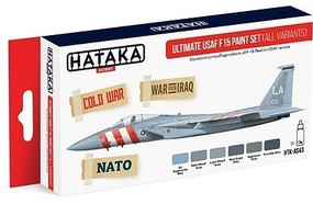 Red Line (Airbrush-Dedicated)- Ultimate USAF F15 Camouflage Paint Set (6 Colors) 17ml Bottles
