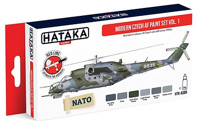 Hataka Red Line (Airbrush-Dedicated) Modern Czech AF Since 1990s Vol.1 (6 Colors)