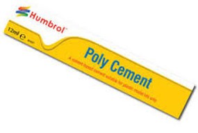 Humbrol 12ml. of Poly Cement Tube Medium Plastic Model and Hobby Cement #4021