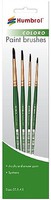 Humbrol Coloro Paint Brushes Sizes 00, 1, 4, 8
