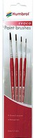 Humbrol Evoco Paint Brushes Sizes 0, 2, 4, 6 Hobby and Plastic Model Paint Brush #4150
