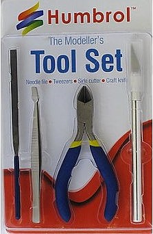 Humbrol Modellers Small Tool Set (4 different) Hobby and Plastic Model Hand Tool Set #9150