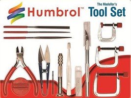 Humbrol Modeller's Medium Tool Set (14 different) Hobby and Plastic Model Hand Tool Set #9159